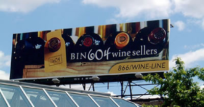 Atlanta wine bulletin billboard