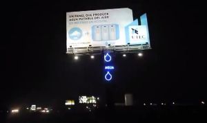water producing billboard