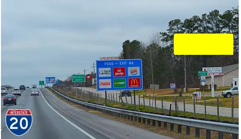 I-20, Conyers billboard   
